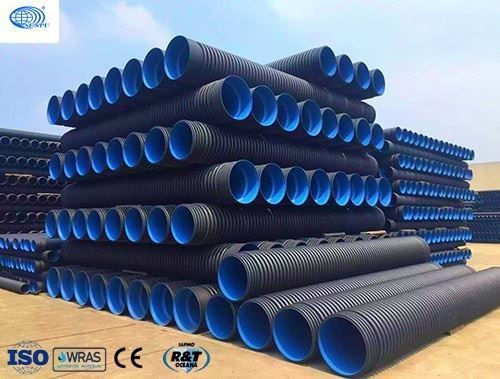 OEM 12 Inch Double Wall Culvert Pipe ท่อ HDPE กันสนิม ทนสารเคมี