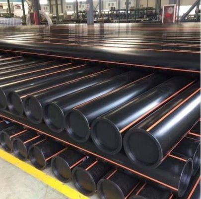 ท่อ PE ก๊าซธรรมชาติเส้นผ่านศูนย์กลางขนาดใหญ่ HDPE PE100 SDR11 Anti UV